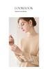 2026 Le Kasha Women's Pure Cashmere Sweater: 12 Gauge Flat Knit, Half-High Neck, Solid Color, Autumn/Winter Base Layer