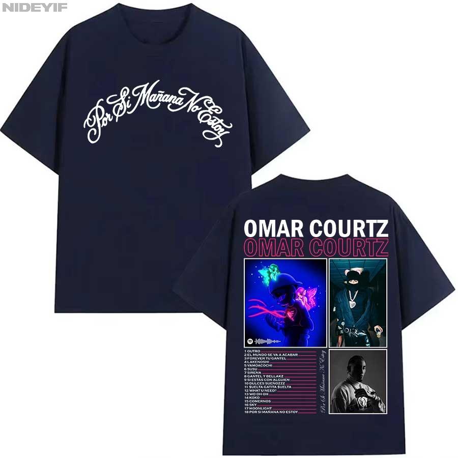 

OMAR COUTZ 2026 TOUR ALBUM T shirt for Unisex Women Hiphop Streetwear Oversized Tops 100 Cotton TShirt OC9 4XL