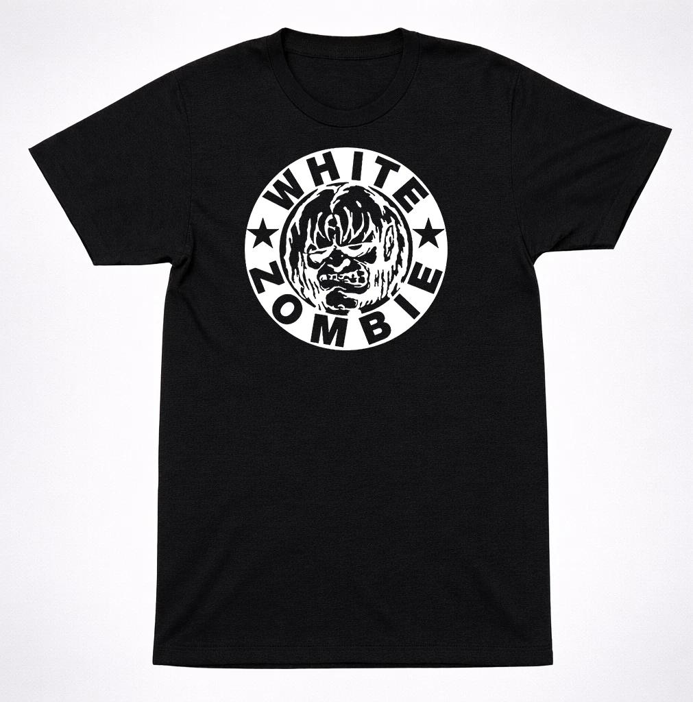 

White Zombie Circle Logo T-Shirt Industrial Metal Rob Rock Death Horror Band Tee 2XL