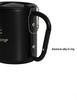Outdoor Double-Layer Stainless Steel Camping Cup - Insulated Anti-Scald for Coffee, Tea, Wine, with Mountaineering Hook.