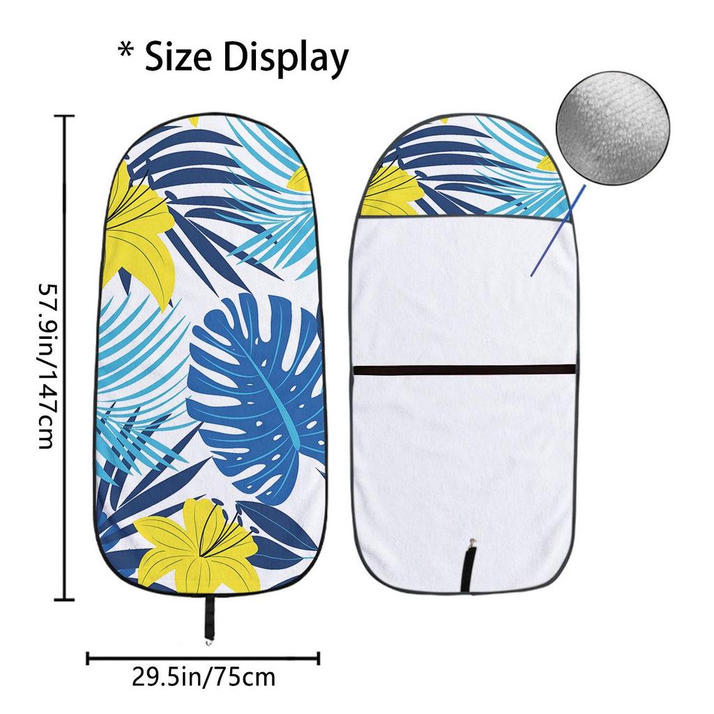 Car Seat Towel Cover - Front Seat Protection for Gym & Exercise, All-Season Universal Fit