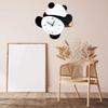 Silent Swinging Panda Wall Clock Cartoon Hanging Watch Festival Gifts Digital Clock  Living Rooms