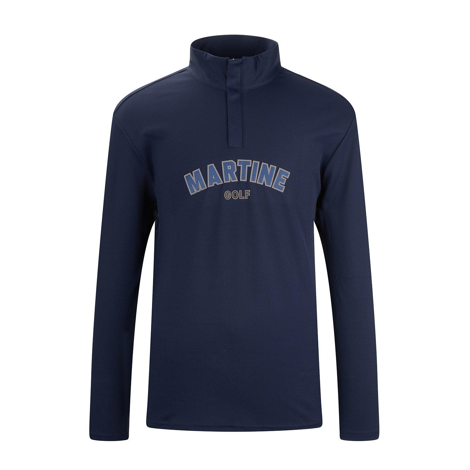 Martin Golf Collaboration Half Zip-Up Shirts_Navy (Men) Navy/095