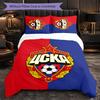 CSKA Moscow 3 Piece Bedding Set Soft Duvet Cover Set with Pillowcases Printed Bedroom Decor Set for Home