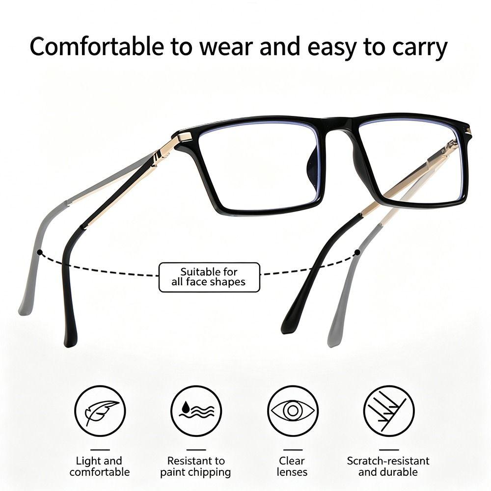 Photochromic Anti-Blue Light Reading Glasses Blue Ray Blocking Progressive Near Far Presbyopia Eyeglasses Multifocal