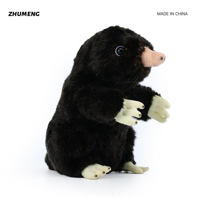 Новая Милая и Креативная Плюшевая Игрушка Кукла Крот чёрный