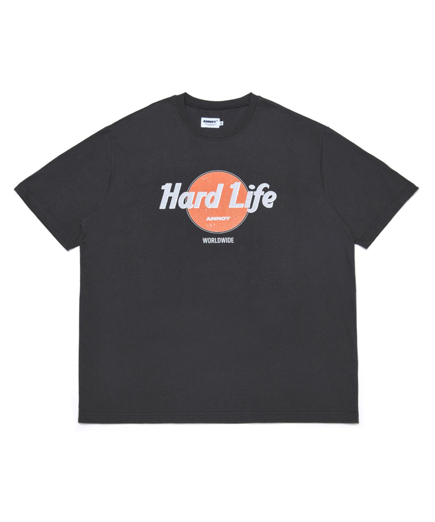 A Note Hardlife T-Shirt Charcoal 1