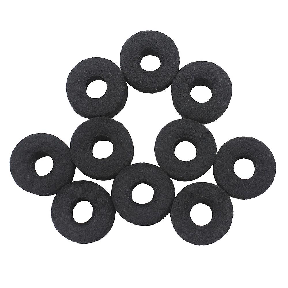 10pcs/lot Cotton Black Cymbal Felt Pads Thickened Protection Pad Percussion Accessories Kit