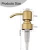 28/400 Thread Metal Pump Head with Plastic Pump Mechanism for Consistent Liquid Dispensing in Refillable Bottles