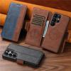 2 in 1 Removable Strong Magnetic Case For Samsung Galaxy S26U S22 S23 S24 S25 Ultra Retro Leather Card Wallet Phone Holder Cover