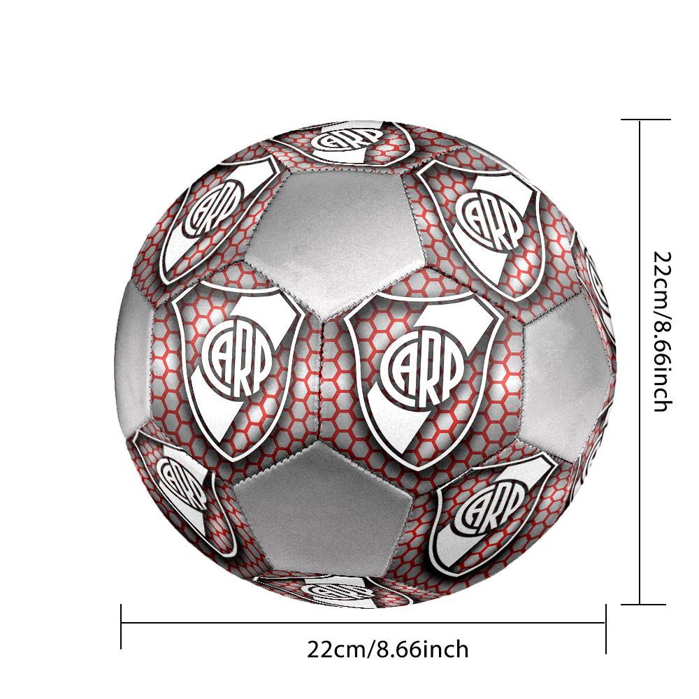Club Atlético River Platefootball clubIndoor Size 5 Soccer Ball Colorful Machine Stitched PVC Competition Ready Durable High-Bounce