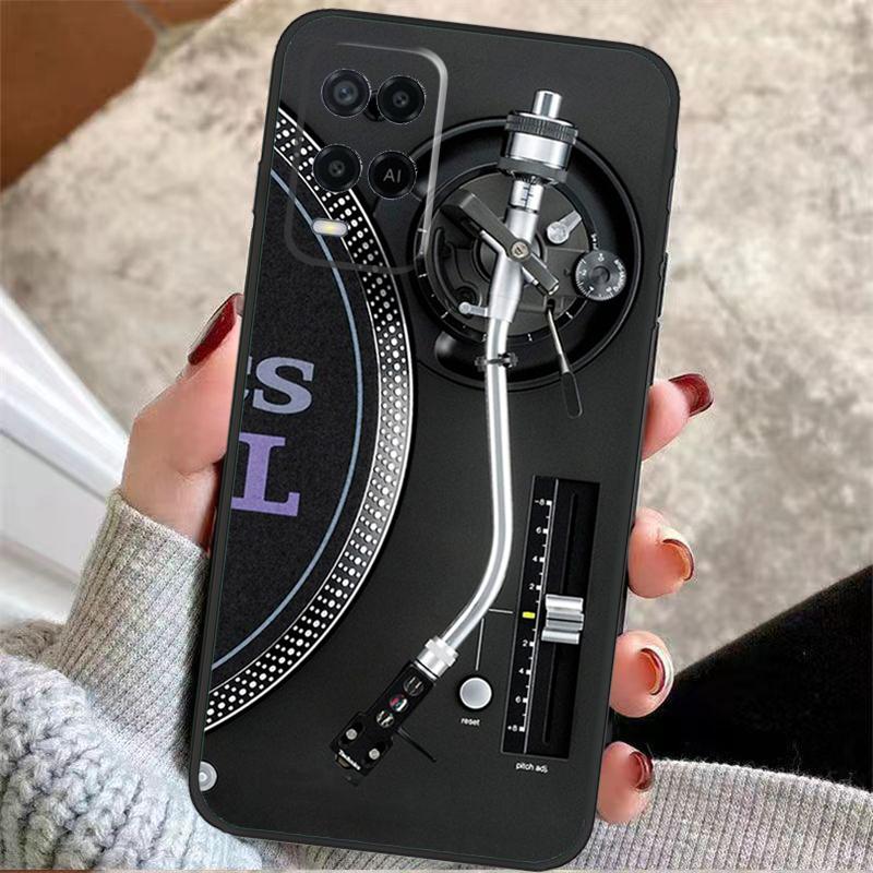 Vinyl Record Retro Case For OPPO A96 A76 A16 A98 A78 A58 A18 A15 A17 A77 A5 A9 A74 A94 A52 A72 A53S A54S A57S