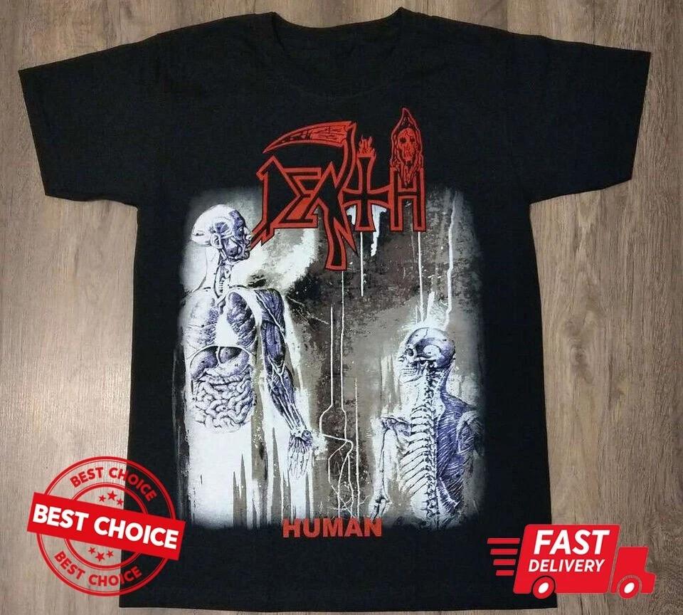 Huunisex Death Cotton Black Unisex TShirt S