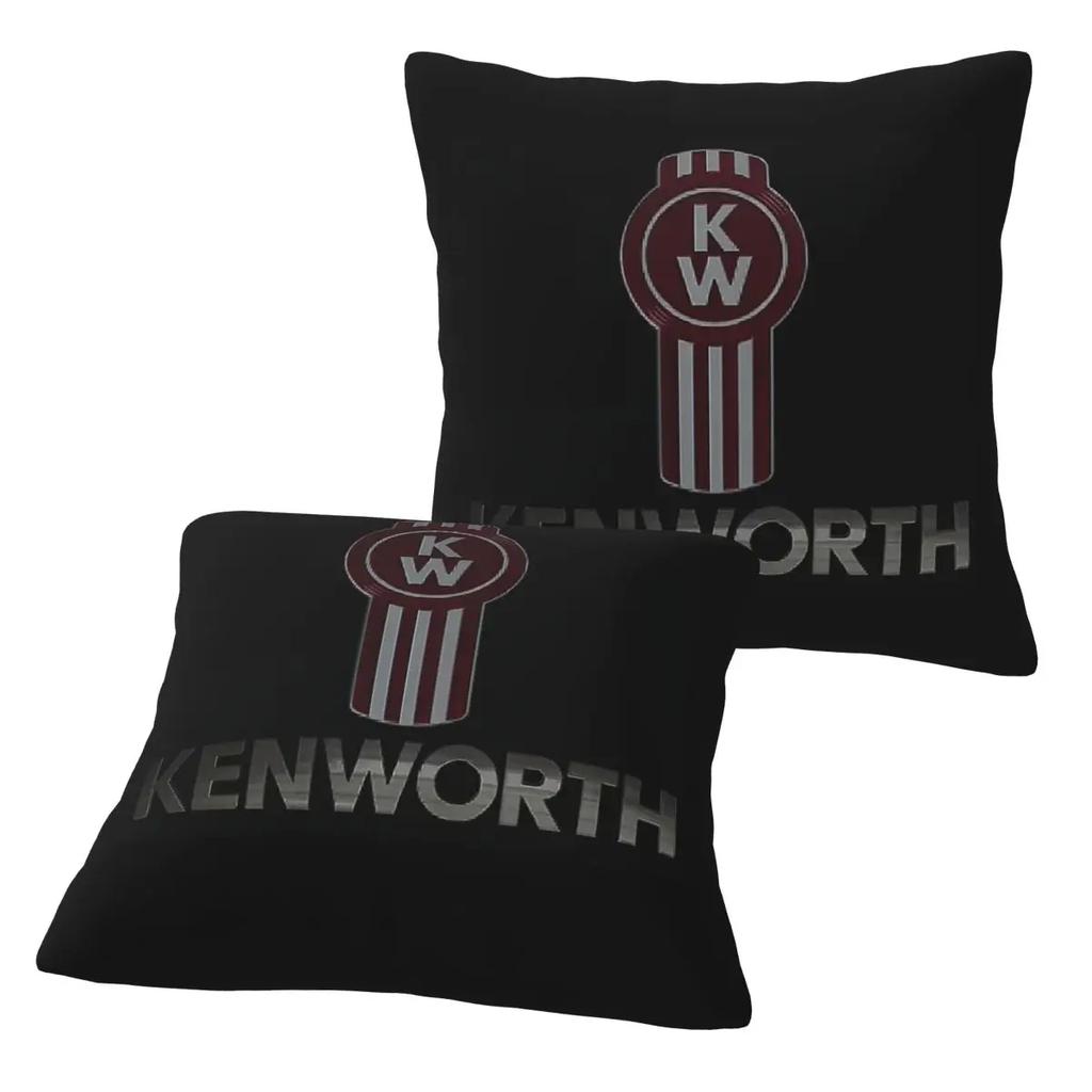 Kenworth 2 Pcs Square Pillowcase Pillow Cover Cushion Zip Decorative Comfort Throw Pillow For Home Living Room