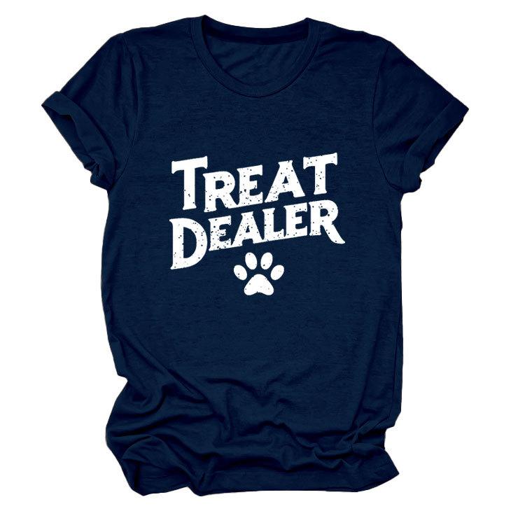 Temperament Casual Versatile Crew Neck Women's Short Sleeve T-Shirt