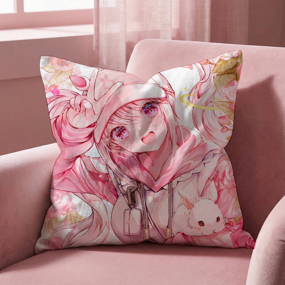 N-NIKKE Goddess of V-Victory Cushion Cover Multi-Scene Pillow Cover for Home & Car - Reversible, Soft & Durable for Daily Use