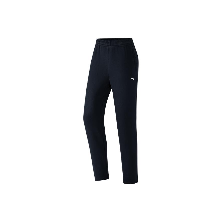 Anta Training Series Solid Color Soft Breathable Versatile Simple Sports Long Pants Women Bottoms 162547313N-2