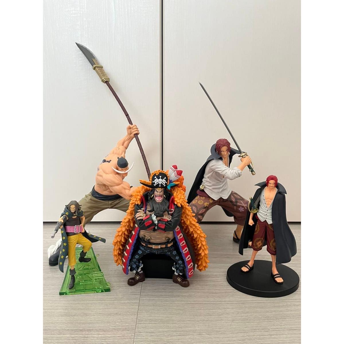 Used One Piece figures bulk sale Whitebeard Shanks Blackbeard Yasopp 5-piece set