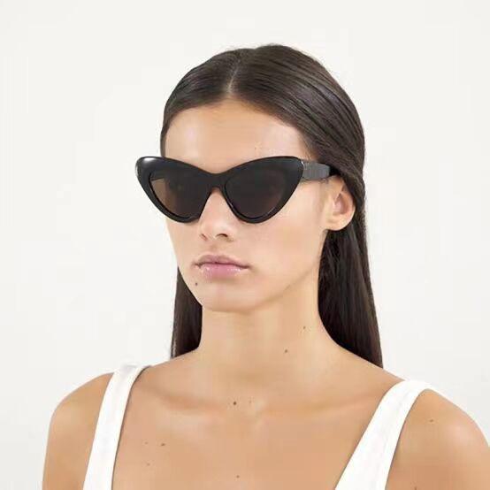 New European and American fashion cat eye frame personalized sunglasses ins trend outdoor street shot Internet celebrity UV protection sunglasses