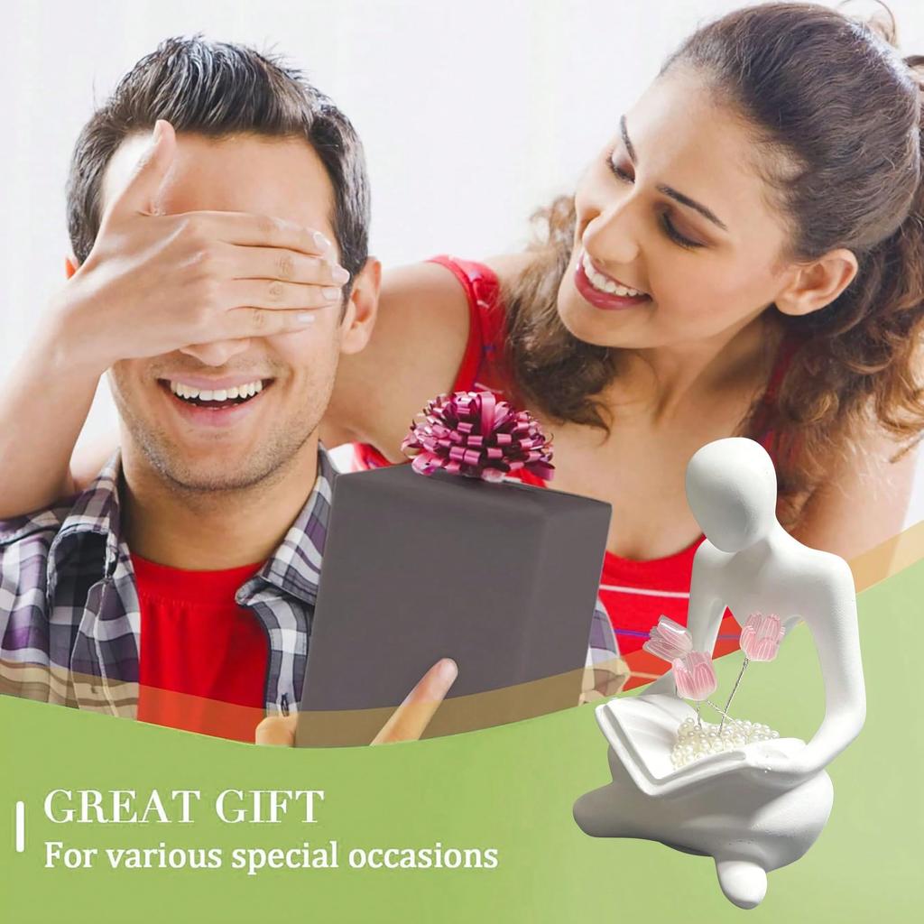 1pc Art Advanced Abstract Character Tulip Nightlight, Creative Decoration, Bedroom Decoration, Birthday Gift Minimum Decoration Accessories