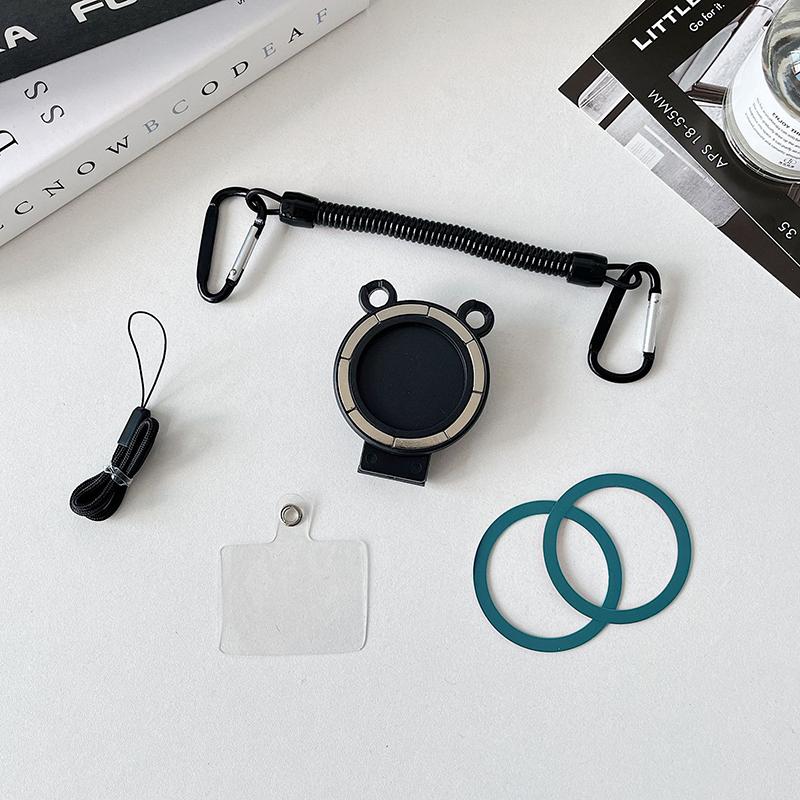 New Free Hands Magnetic Belt Clip Holder Magsafe Clip Mount Backpack Mobile Phone Clip Holder Hook Spring Rope Unisex Universal