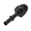 Quick Disconnect EFI Fitting Adapter Push On Aluminum Alloy Black Anodized Finish for Fuel Filter Rail Feed Port AN6 5