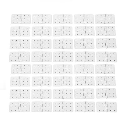 40PCS RC Pinned Hinges Remote Control Airplane Plastic Hinge Model Aircraft Wing Parts L Size