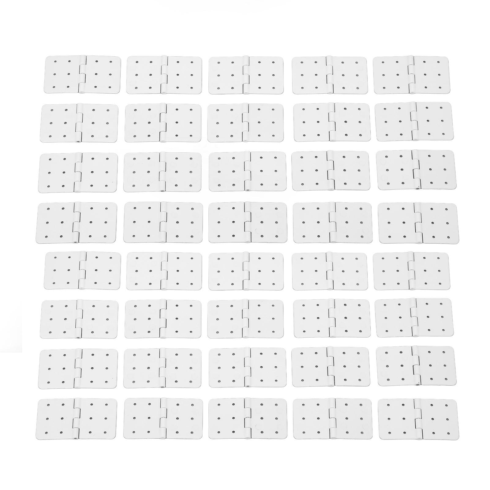 

40PCS RC Pinned Hinges Remote Control Airplane Plastic Hinge Model Aircraft Wing Parts L Size