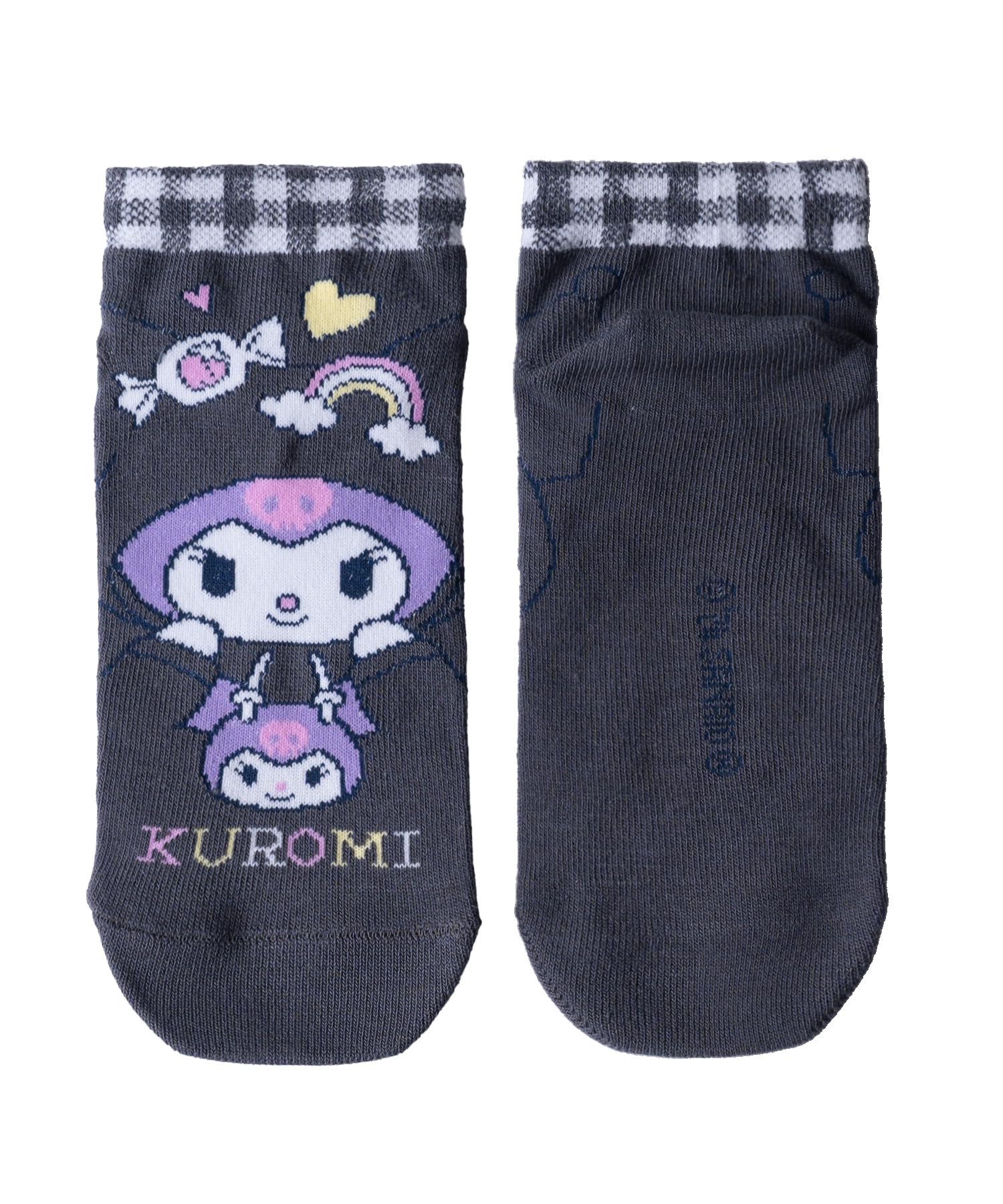 

Выбираемые пары для родителей и короткие 1 Cinnamoroll Hello Kitty My Melody Kikirara Kuromi Goods 23 см 24 см 25 см Kuromi 1 черные носки [Sanrio],