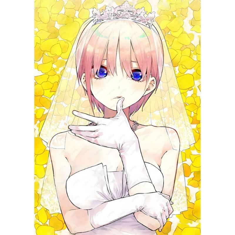 Anime The Q-Quintessential Q-Quintuplets Poster Sticky Wall Art Printing Waterproof Home Living Bed Room Bar Aesthetic Decor