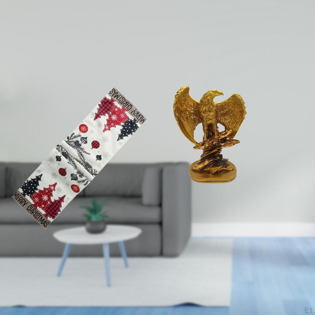 Festive Table Runner Sculpture Seasonal Winter Reusable Xmas Tree Tablecloth Ornament Artwork Gift