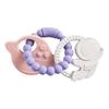 1Pc Silicone Teetherfood Grade Baby 0-12 Toystoddlersteething Ring Sensory Toyssilicone Planet Teether Bracelet Accessories