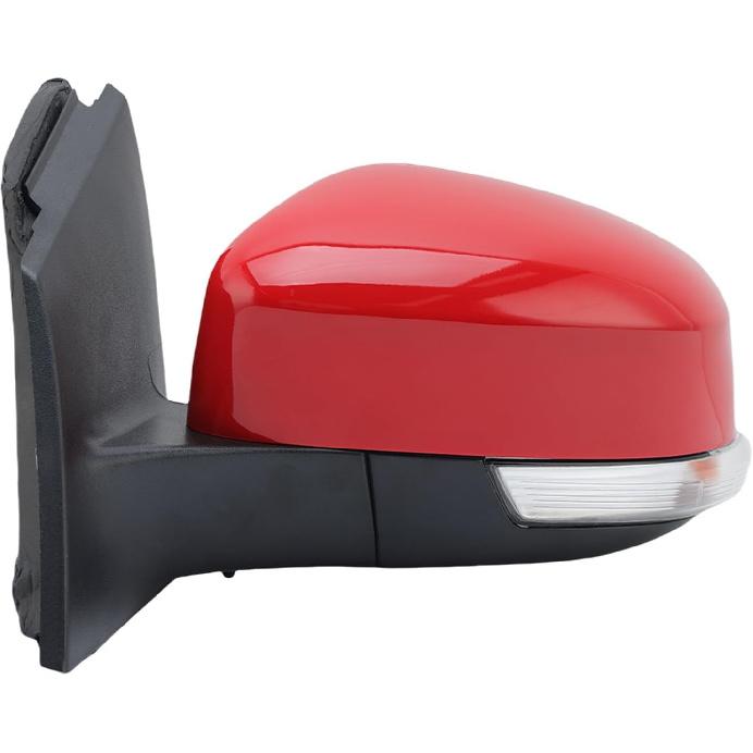 

Side Mirror Assembly Compatible For Ford Focus MK3 Euro RACE Red Big Red 2011-2018 With Lens ESC Light Heated Door Mirror Car Accessories(1pc right) 1Pc Left