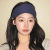 New Solid Color Wide Edge Wool Headband High Cranial Top Face Wash Headband Dongdaemun Autumn and Winter Commuter Hair Accessories Wholesale