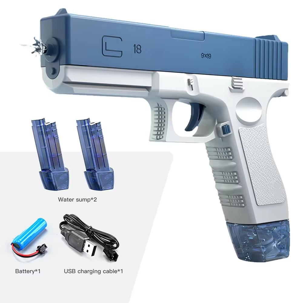 Water Guns Electric For Adults Powerful Squirt Automatic Water Suction Water Blasters Summer Outdoor Beach Toy For boys Kid Gift