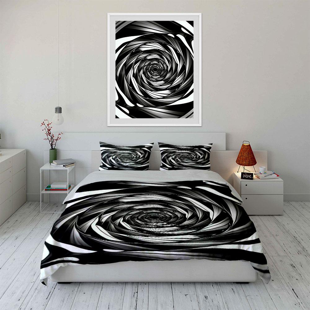 Swirling spiral abstract pattern. Bedding sets Duvet cover sets Duvet covers Pillowcases(1 * Duvet Cover 2 * Pillowcases without duvet insert)