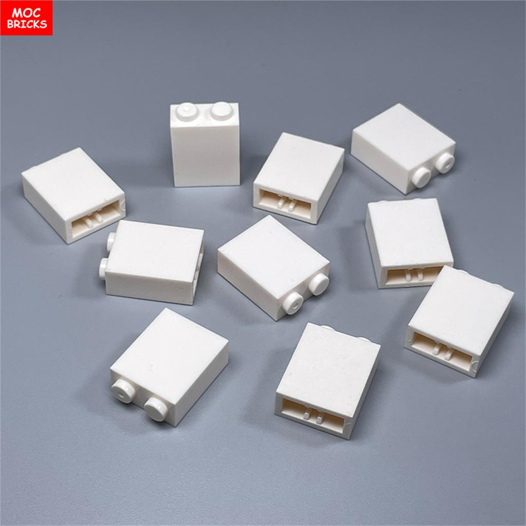 10pcs/lot MOC Bricks 1x2x2 Wall Brick 3245C Assembled Particles Educational Building Blocks Kids DIY Toys Gift