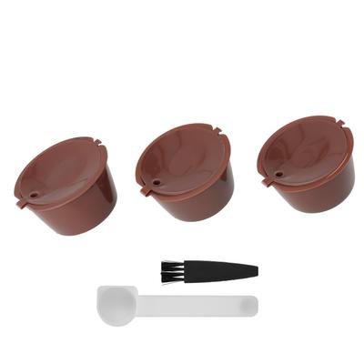 Påfyllningsbar Kapsel Kaffefilter Set Återanvändbart Caféverktyg Passar för Dolce Gusto KaffemaskinKaffe