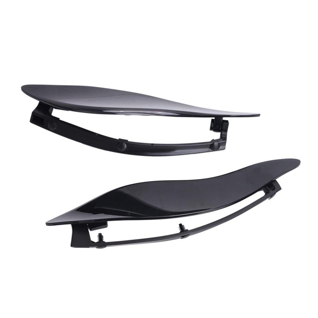 Motorcycle Black ABS Adjustable Side Wings Air Deflectors Fairing Side Cover Shield For Harley Touring Street Glide