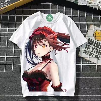 DATE A LIVE Kurumi Tokisaki Anime Manga T-Shirt Shirt Costumes Polyester