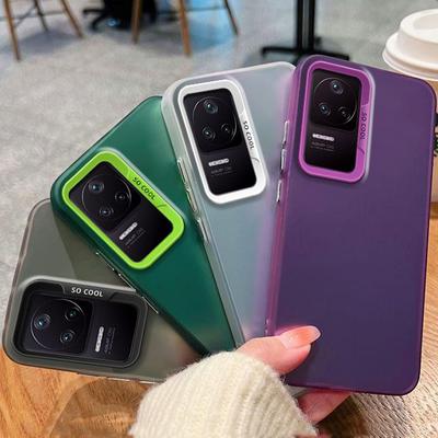 Voor Xiaomi Poco F4 Hoesje POCO F4 Telefoonhoesje 22021211RG 22021211RI Cover Redmi K40s pocof4 Luxe Metallic Aurora Huid Matte Cover