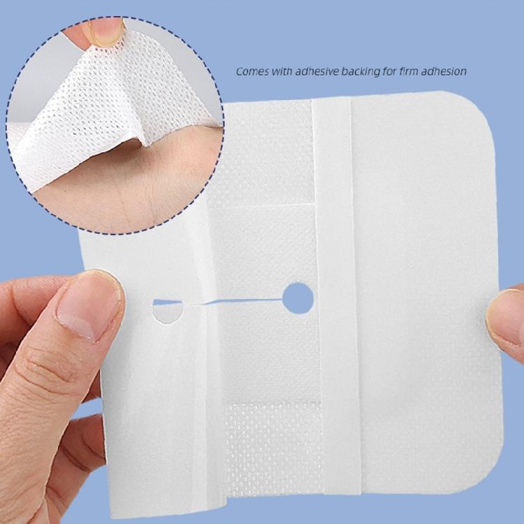 10 Pcs Split Drain Adhesive Catheter Feeding Tube Pad Catheter Stabilization Device for Postoperative Care