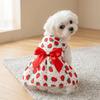 Thin Dog Dress Lightweight Princess Outfit Eye-catching Strawberry Costume  Party Dressing