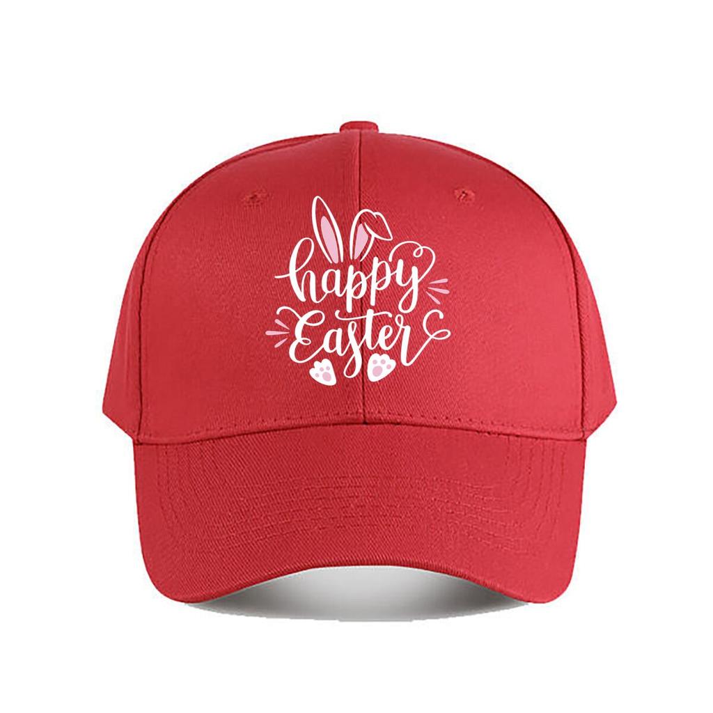 Happy Easter Bunny Ears Claw Decor Sticker Baseball Cap Fashion Unisex Sunhat Womens Outdoor Sports