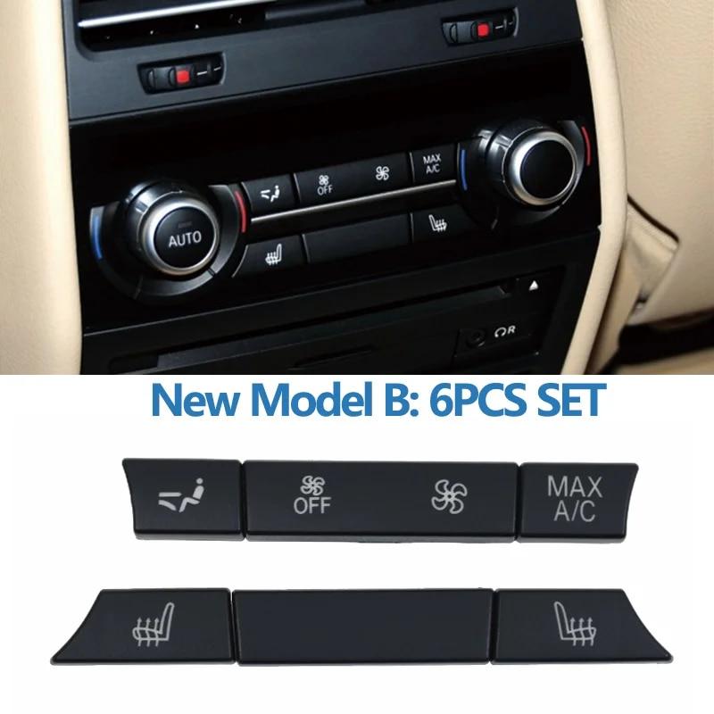 Car Rear Air Vent Venlitation Ac Buttons Key Caps Repair Kit Set For 5 5GT 6 7 Series F10 F11 F07 F01 F02 F12 F06 730 735 740