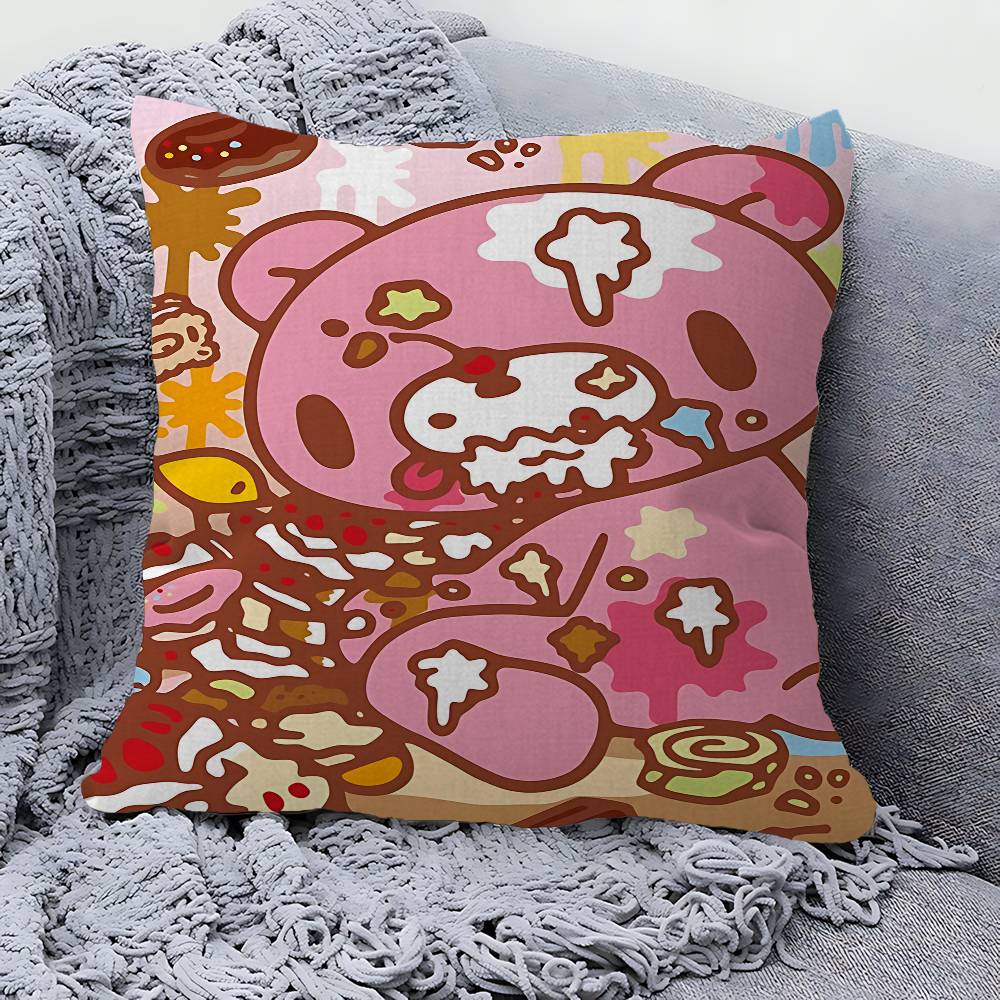 Cartoon G-gloomy Bear Personalized Pillow Cover Kids Bedroom Wild Party Decor Pillowcase Kid Birthday Shower Gift