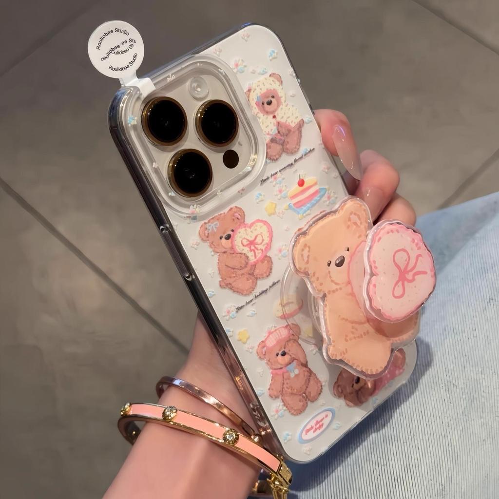 Einschichtiger Care Bear für IPhone16pomax für Apple 15pr Handyhülle 14 Neuer Stil 13 Cartoon 12