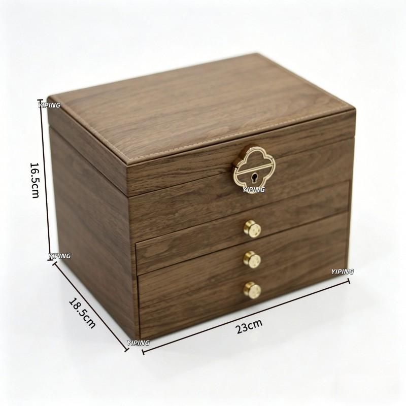 Jewelry Box 4-Layer Large Capacity Organizer Earrings Necklaces