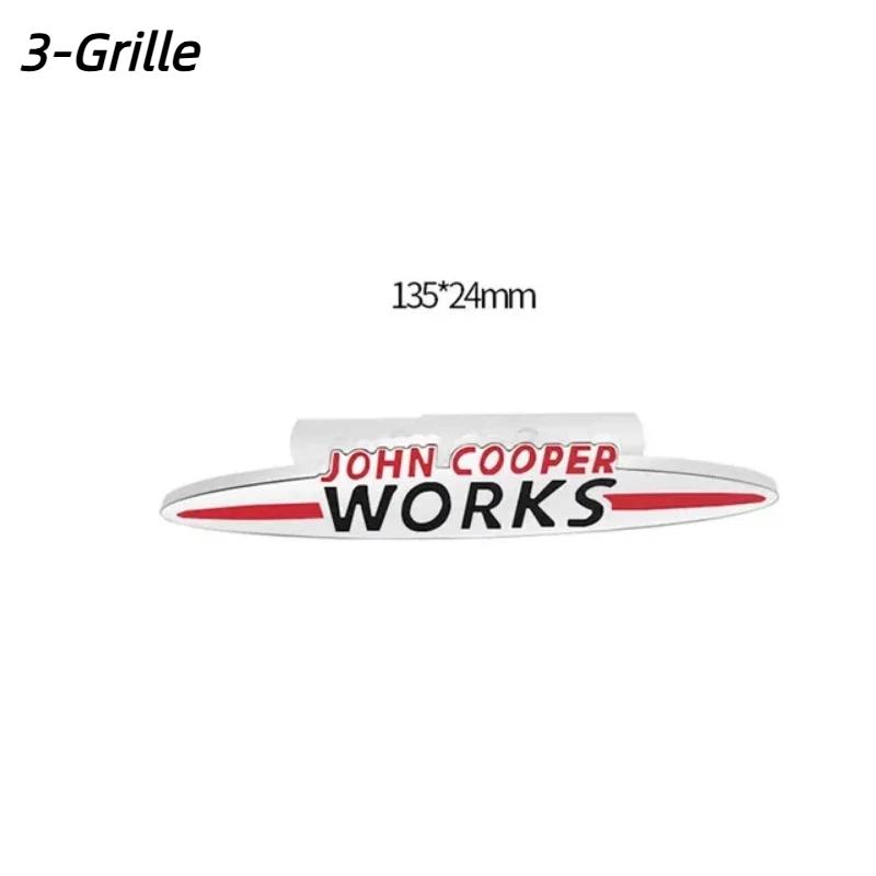 Metal JCW John Cooper Works Emblem Badge Decals For Mi-ni Coopers Clubman Countryman R50 R52 R53 R55 R56 R57 R58 F55