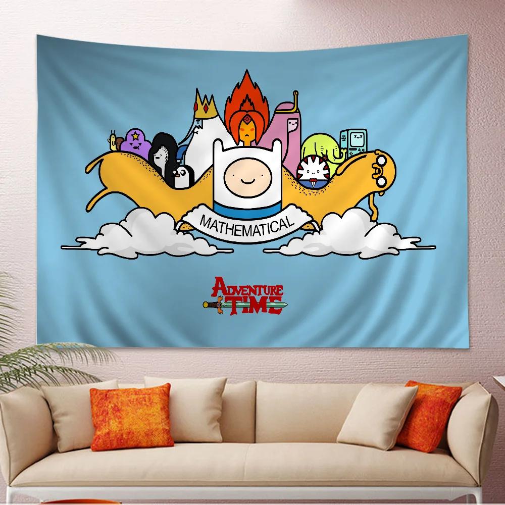 ADVENTURE TIME Tapestry Floor Mat NonSlip Laundry Room Mat Laundry Decor Balcony Child Living Room Household Carpets